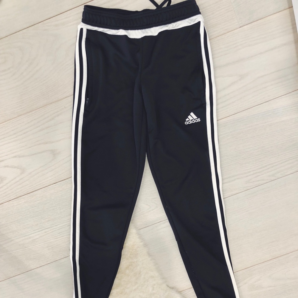 Dark gray adidas pants